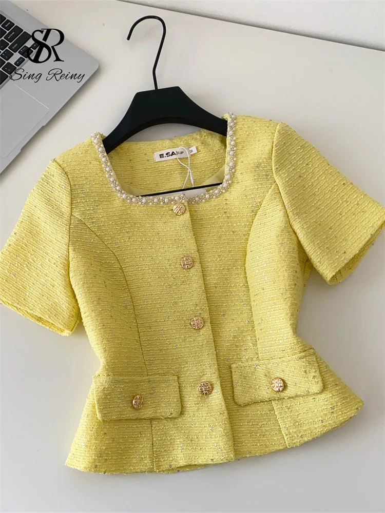 Pearl Beading Sequins Senior Tops Sping 2026 Metal Button Formal Versatile Shirt Newest Female Texture Workwear Blouse 2026
Pearl Beading Sequins Senior Tops Sping 2026 Metal Button Formal Versatile Shirt Newest Female Texture Workwear Blouse 2026