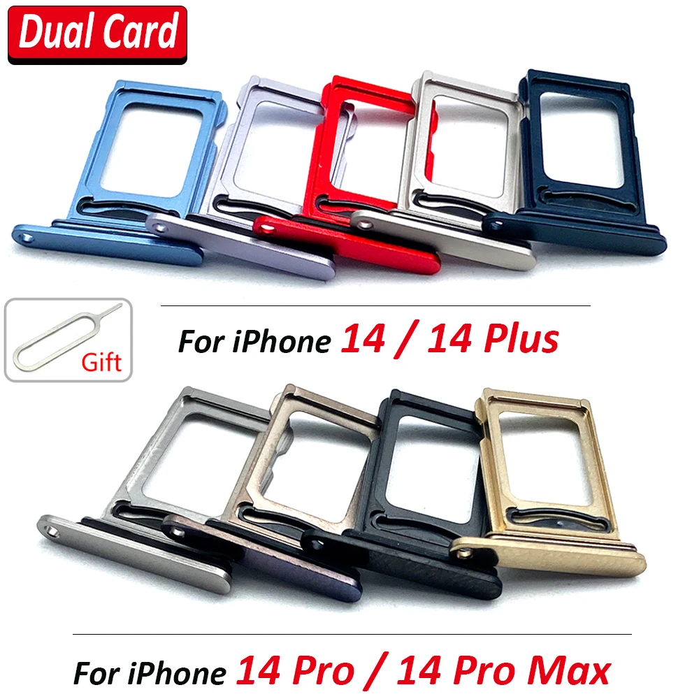 Двойная и одинарная карта для iPhone 14 Plus/14 Pro Max, слот для SIM-карты, ящик для лотка для SD-карты, держатель адаптера, запасная часть + штифт
Двойная и одинарная карта для iPhone 14 Plus/14 Pro Max, слот для SIM-карты, ящик для лотка для SD-карты, держатель адаптера, запасная часть + штифт