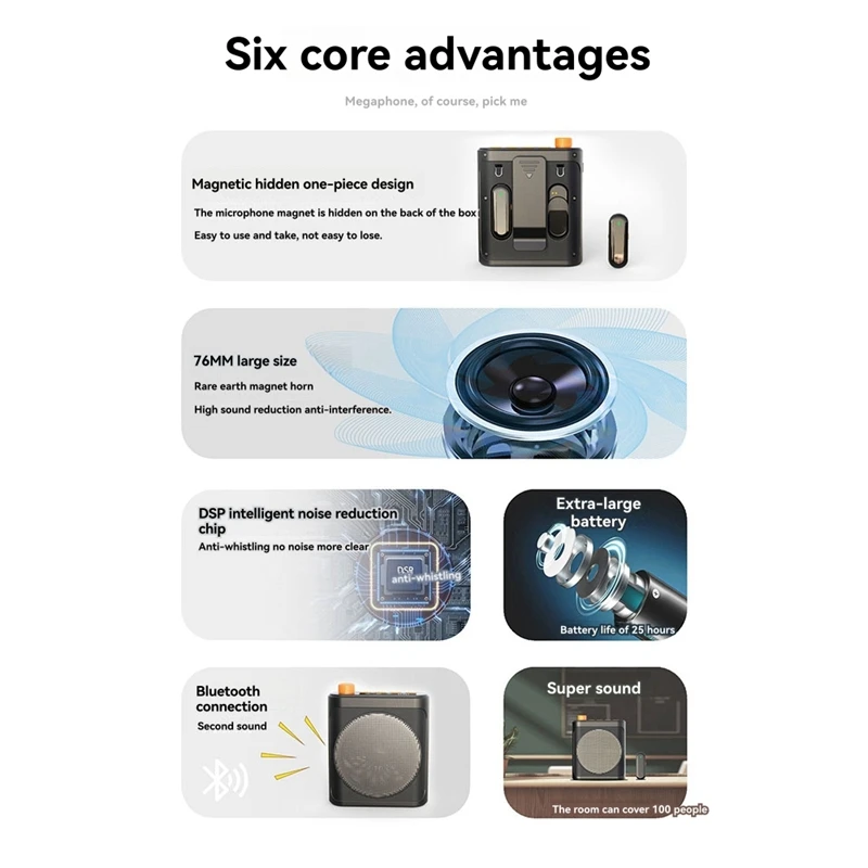 Wireless Lavalier Microphone with Rechargeable SpeakerJAS
Wireless Lavalier Microphone with Rechargeable SpeakerJAS