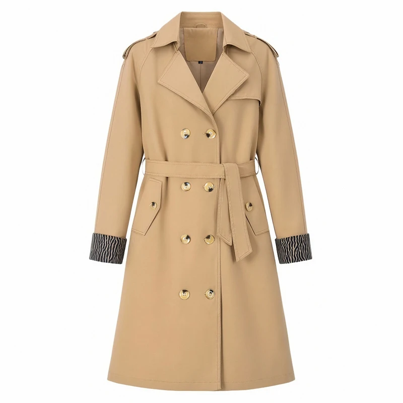 2026 New Women Fashion With Belt Solid Double Breasted Trench Vintage Lapel Neck Long Sleeves Female Chic Lady Outfits Size 3XL
2026 New Women Fashion With Belt Solid Double Breasted Trench Vintage Lapel Neck Long Sleeves Female Chic Lady Outfits Size 3XL