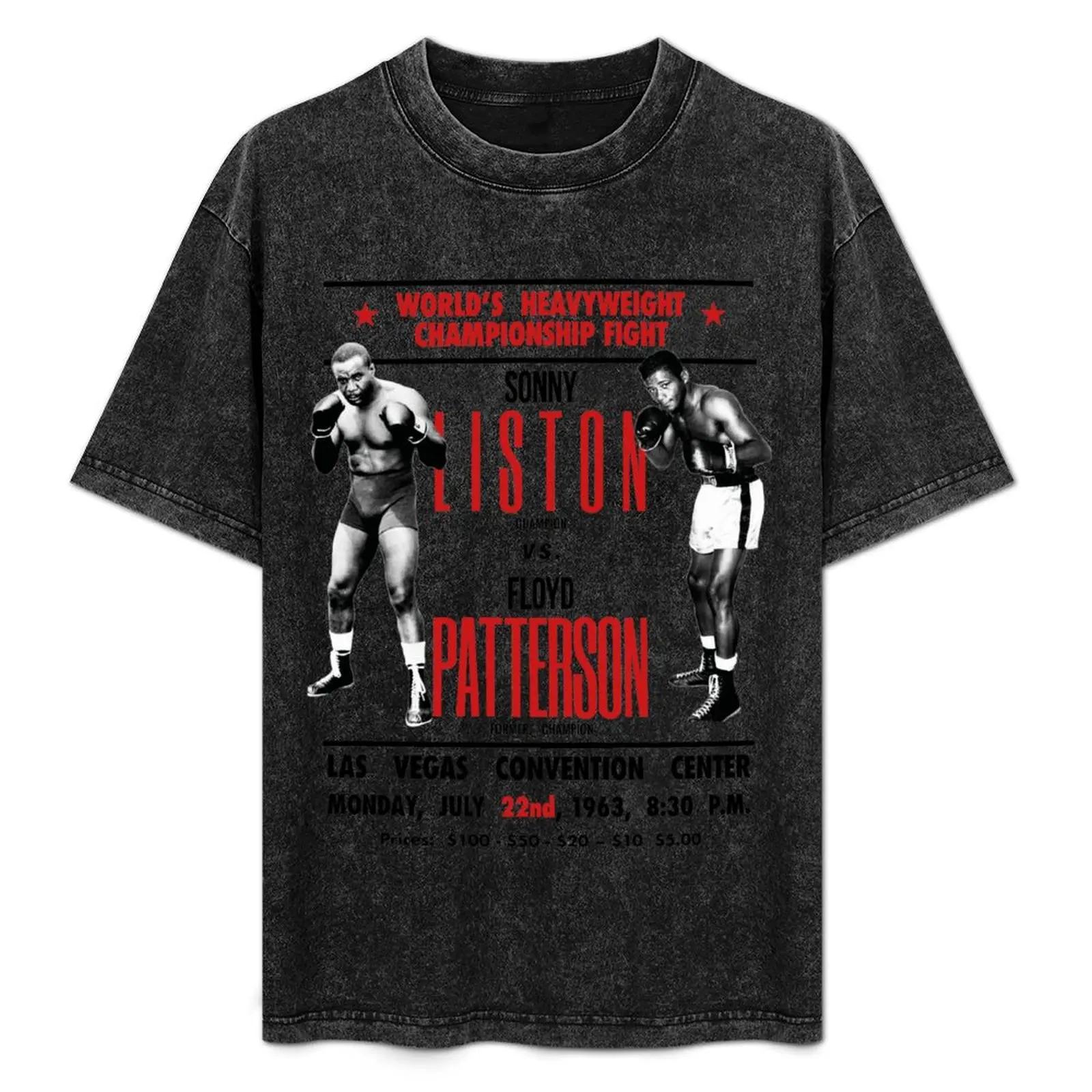 Sonny Liston vs Floyd Patterson T-Shirt Novelty Print Casual Tee Shirt
Sonny Liston vs Floyd Patterson T-Shirt Novelty Print Casual Tee Shirt