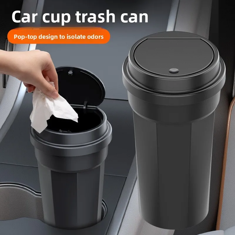 Car Trash Can Waterproof Cup Holder Shape Mini Multi-Functional Storage Box Push Button Lid Console Organizer Vehicle Interior
Car Trash Can Waterproof Cup Holder Shape Mini Multi-Functional Storage Box Push Button Lid Console Organizer Vehicle Interior