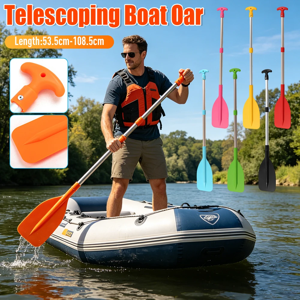 Telescoping Boat Oars Emergency Canoe Paddle Aluminum Shaft Lightweight Boat Oars 53.5-108.5cm Adjustable Length Kayak Paddles
Telescoping Boat Oars Emergency Canoe Paddle Aluminum Shaft Lightweight Boat Oars 53.5-108.5cm Adjustable Length Kayak Paddles