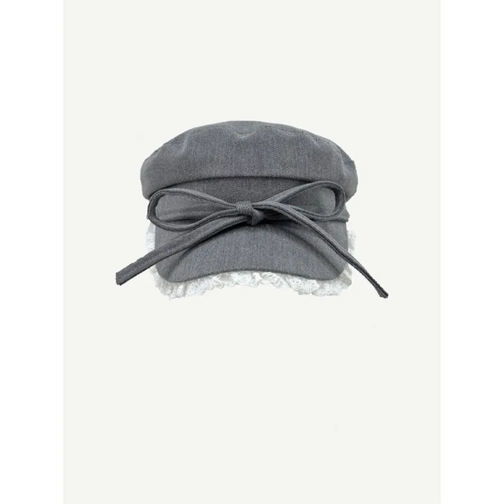 Korean Style Beret Bow Lace Edge Show Small Facial Features Octagonal Hat Sun Protection High-quality Newsboy Hat Versatile
Korean Style Beret Bow Lace Edge Show Small Facial Features Octagonal Hat Sun Protection High-quality Newsboy Hat Versatile