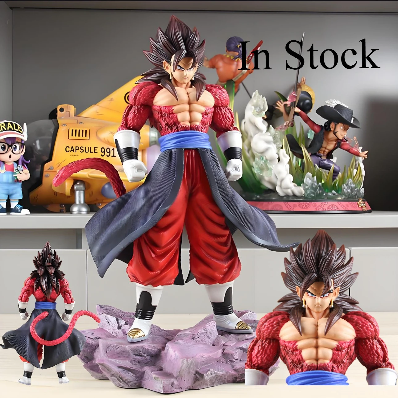 In Stock 35cm Dragon Ball Vegetto Anime Character Super Saiyan 4 V Gloomy Bear PVC Action Figure Model Toy Gift
In Stock 35cm Dragon Ball Vegetto Anime Character Super Saiyan 4 V Gloomy Bear PVC Action Figure Model Toy Gift