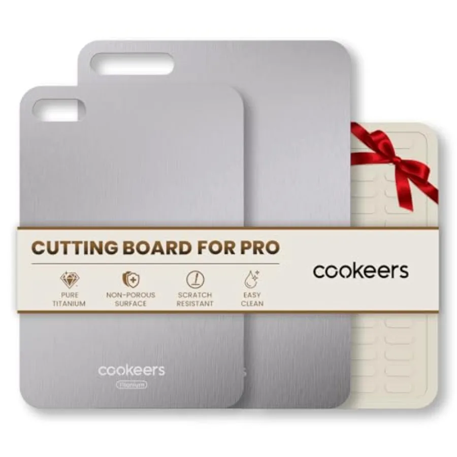 Titanium Cutting Board Set of 3-2026 New Upgraded Pure Titanium Double Sided for Kitchen Hygiene Durable Dishwasher Safe Choppi
Titanium Cutting Board Set of 3-2026 New Upgraded Pure Titanium Double Sided for Kitchen Hygiene Durable Dishwasher Safe Choppi