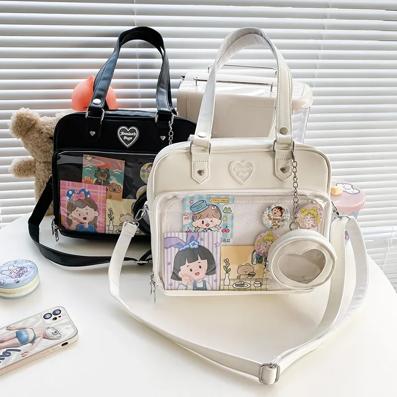 Women Japanese Style Trend Kawaii Candy Color Large Capacity Ita Bag Fashion Student Preppy Shoulder Bag Messenger Crossbody Bag
Women Japanese Style Trend Kawaii Candy Color Large Capacity Ita Bag Fashion Student Preppy Shoulder Bag Messenger Crossbody Bag