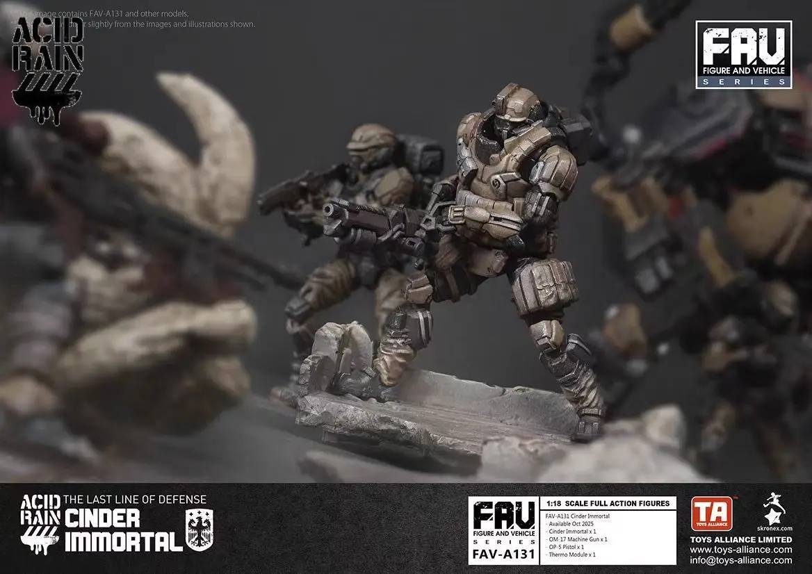 Acid Rain War FAV-A131 Cinder Lmmortal 1/18 Action Figure 3.75-inch
Acid Rain War FAV-A131 Cinder Lmmortal 1/18 Action Figure 3.75-inch