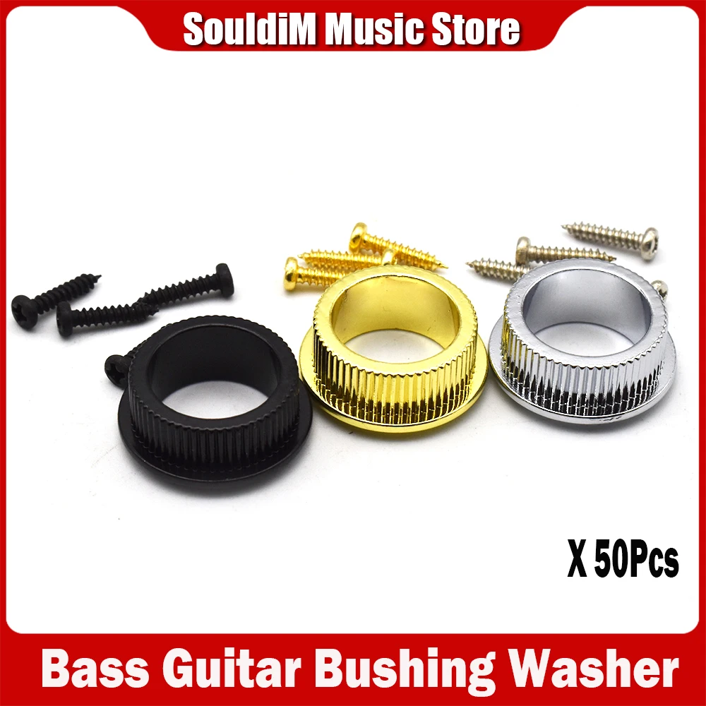 50Pcs 18mm Bushing and 18mm Washer for Electric Bass Full Sealed Tuners Tuning Pegs Machine Heads (Set of 4)
50Pcs 18mm Bushing and 18mm Washer for Electric Bass Full Sealed Tuners Tuning Pegs Machine Heads (Set of 4)