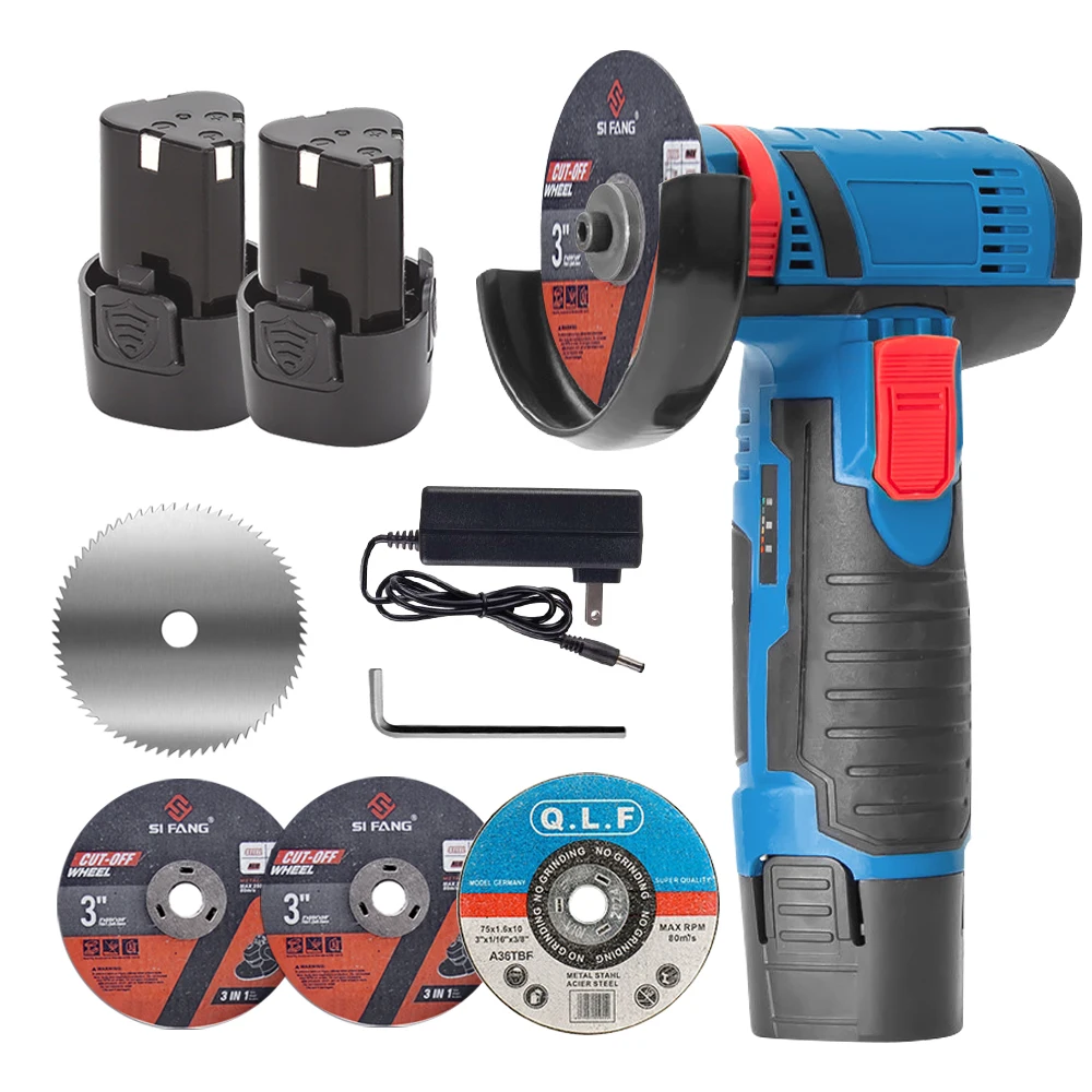 Cordless Brushless Angle Grinder Kit,4 Saw Blades, Speed 19500r/min for Metal/Wood Cutting Grinding, Home Professional Use
Cordless Brushless Angle Grinder Kit,4 Saw Blades, Speed 19500r/min for Metal/Wood Cutting Grinding, Home Professional Use