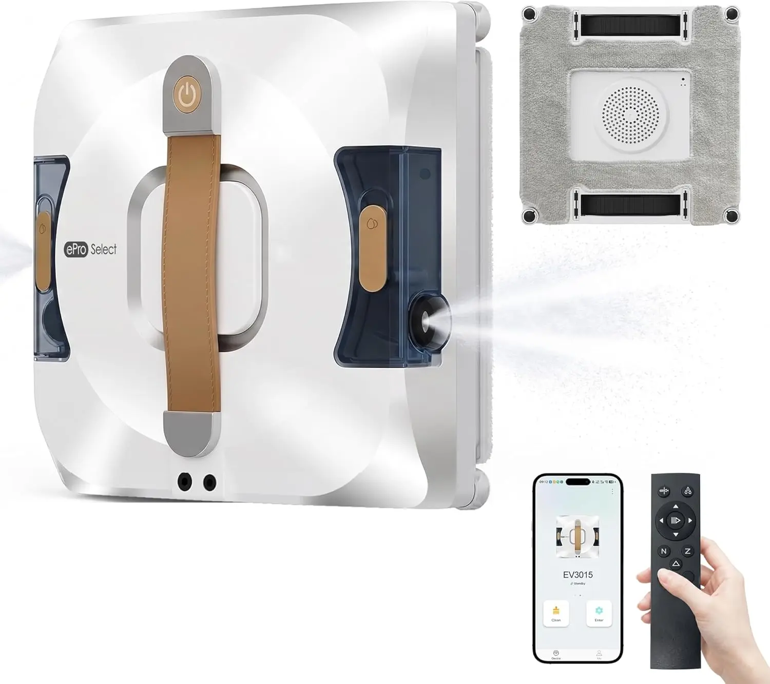 Window Cleaning Robot | Low Noise 65dB Smart Glass Cleaner with 3Kpa Suction, Integrated Water Tank, Full Wet Wiping and Anti-Fa
Window Cleaning Robot | Low Noise 65dB Smart Glass Cleaner with 3Kpa Suction, Integrated Water Tank, Full Wet Wiping and Anti-Fa