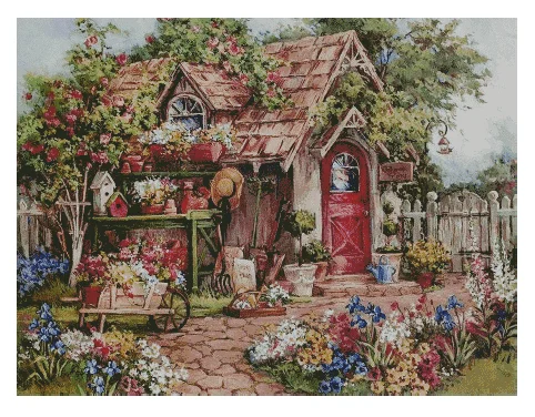 Garden Cottage Scenery Arts Needlework 18CT 16CT 14CT Canvas Unprinted Handmade Embroidery Cross Stitch Kits DIY Home Decor
Garden Cottage Scenery Arts Needlework 18CT 16CT 14CT Canvas Unprinted Handmade Embroidery Cross Stitch Kits DIY Home Decor