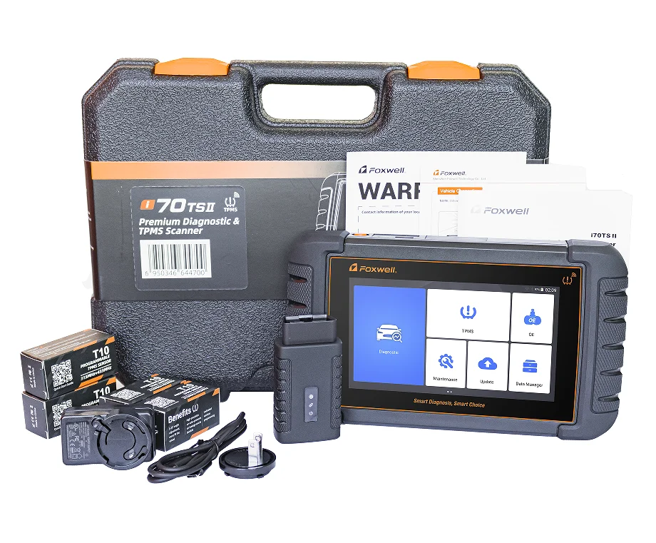 2024 OBD2 Full System Diagnostic Scanner With 40+Special Reset Function Car Diagnostic Tool FOXWELL I70TSII Scan Tool With TPMS
2024 OBD2 Full System Diagnostic Scanner With 40+Special Reset Function Car Diagnostic Tool FOXWELL I70TSII Scan Tool With TPMS