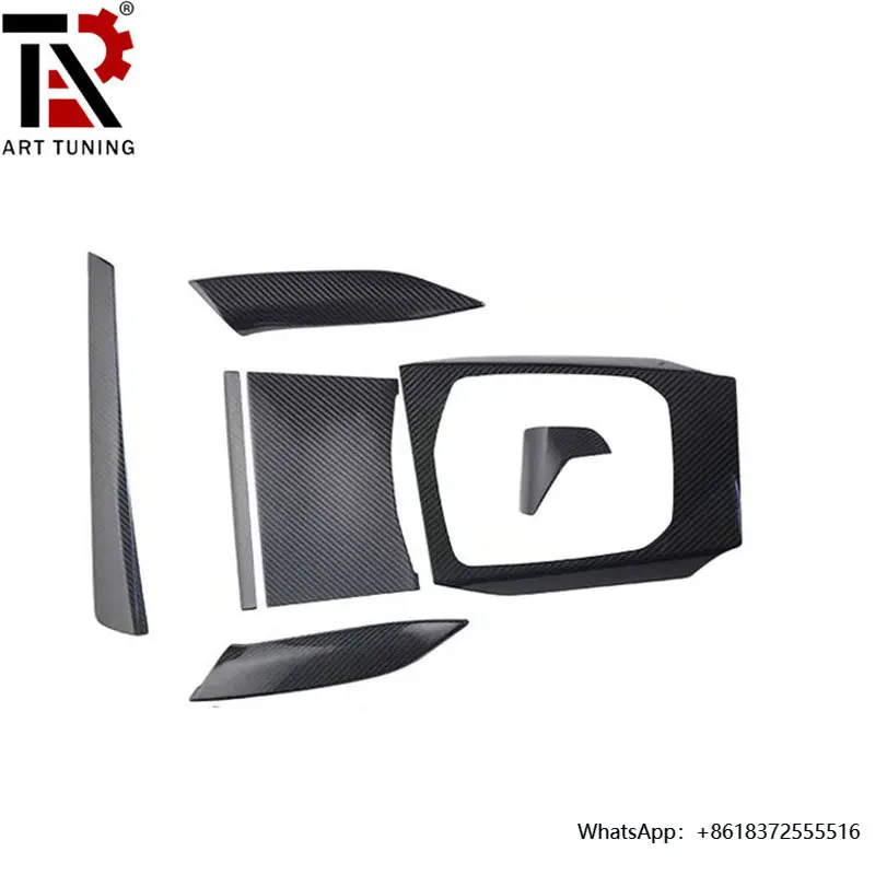 7pcs Dry Carbon Fiber Interior Trims for G20 PRE RHD Car Center Console Dash Board Side air AC Vent Gear Panel Trims
7pcs Dry Carbon Fiber Interior Trims for G20 PRE RHD Car Center Console Dash Board Side air AC Vent Gear Panel Trims