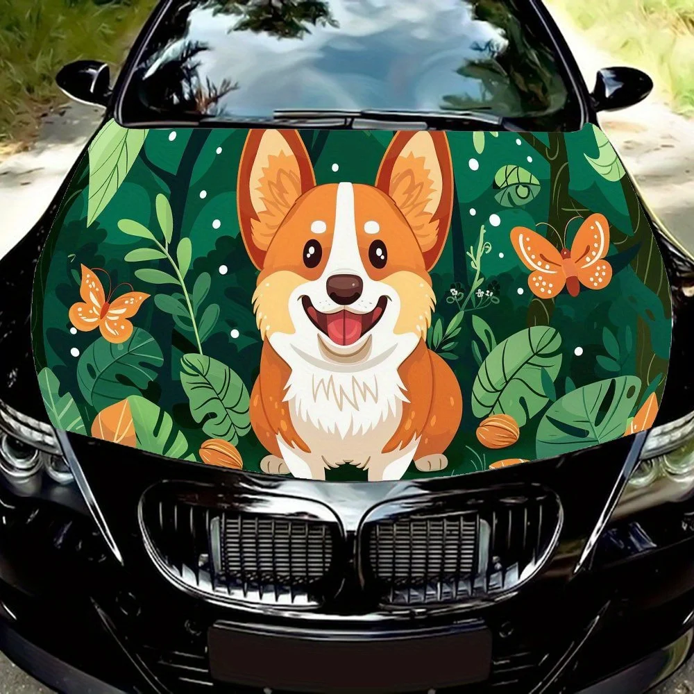 Cute corgi Pattern car hood stickers, waterproof self-adhesive, scratch resistant, easy to stick, durable car PVC stickers, car
Cute corgi Pattern car hood stickers, waterproof self-adhesive, scratch resistant, easy to stick, durable car PVC stickers, car