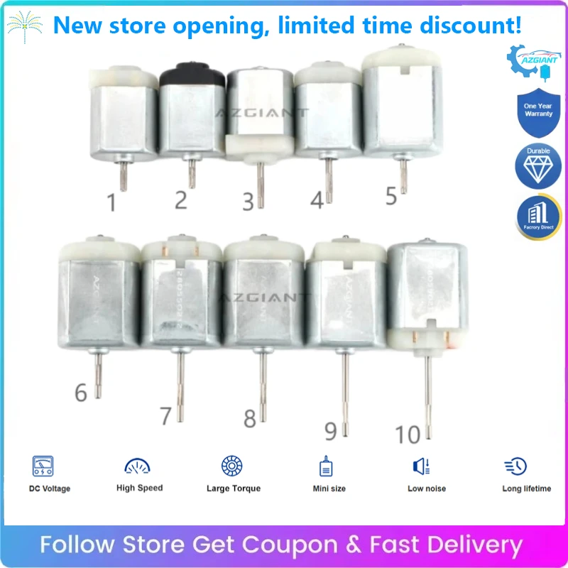 Universal Micro DC Motor FC280/FC130 for DIY Toys Hobbies Scientific Experiments Smart Car Accessories Small Electric Motor Tool
Universal Micro DC Motor FC280/FC130 for DIY Toys Hobbies Scientific Experiments Smart Car Accessories Small Electric Motor Tool