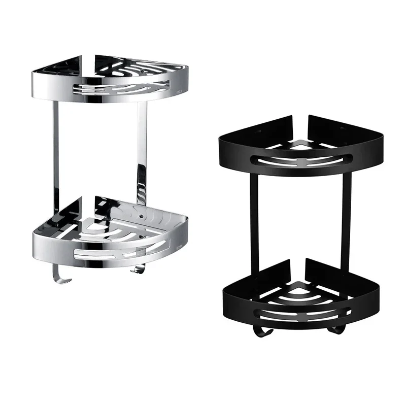 Double bathroom corner storage rack bathroom rack 2 coat hook
Double bathroom corner storage rack bathroom rack 2 coat hook
