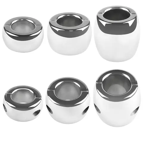 Heavy Stainless Steel Scrotum Pendant Ball Stretcher Testis Weight Front-end Penis Cock Ring Sleeve Sex Toys for Men
