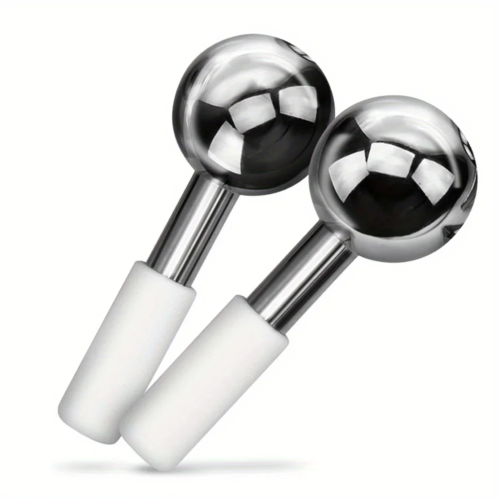 Facial Ice Globes Cold Hot Stainless Steel Facial Roller Skin Beauty Spa Cooling Globe Massage Ball Face Care Cryo Freeze Stick
Facial Ice Globes Cold Hot Stainless Steel Facial Roller Skin Beauty Spa Cooling Globe Massage Ball Face Care Cryo Freeze Stick