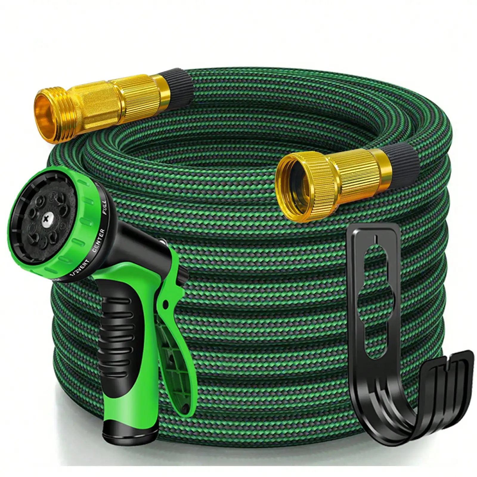 LOVFEN 100ft Heavy-Duty Garden Hose, Non Expandable ,With 3/4" Solid Brass Fittings, Leakproof Design, Durable Rubber Material,
LOVFEN 100ft Heavy-Duty Garden Hose, Non Expandable ,With 3/4" Solid Brass Fittings, Leakproof Design, Durable Rubber Material,
