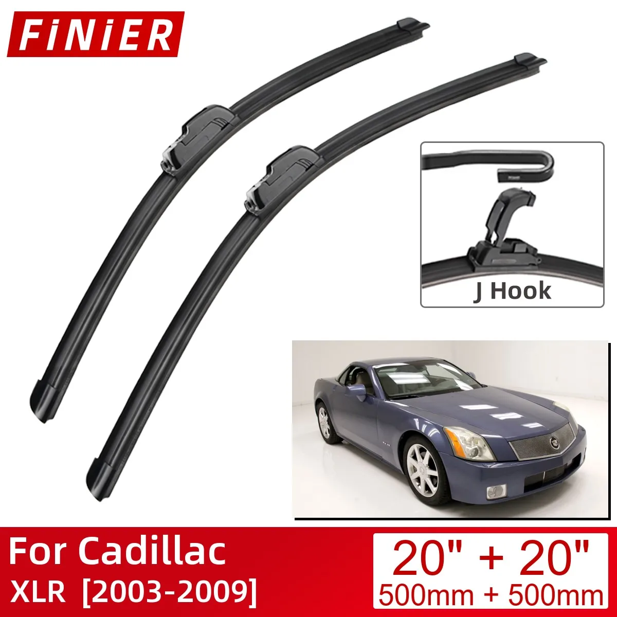 Щетки стеклоочистителя для Cadillac XLR 2003-2009, стеклоочистители для переднего лобового стекла 20 дюймов + 20 дюймов, крючки U Type J, 2009, 2008, 2007
Щетки стеклоочистителя для Cadillac XLR 2003-2009, стеклоочистители для переднего лобового стекла 20 дюймов + 20 дюймов, крючки U Type J, 2009, 2008, 2007