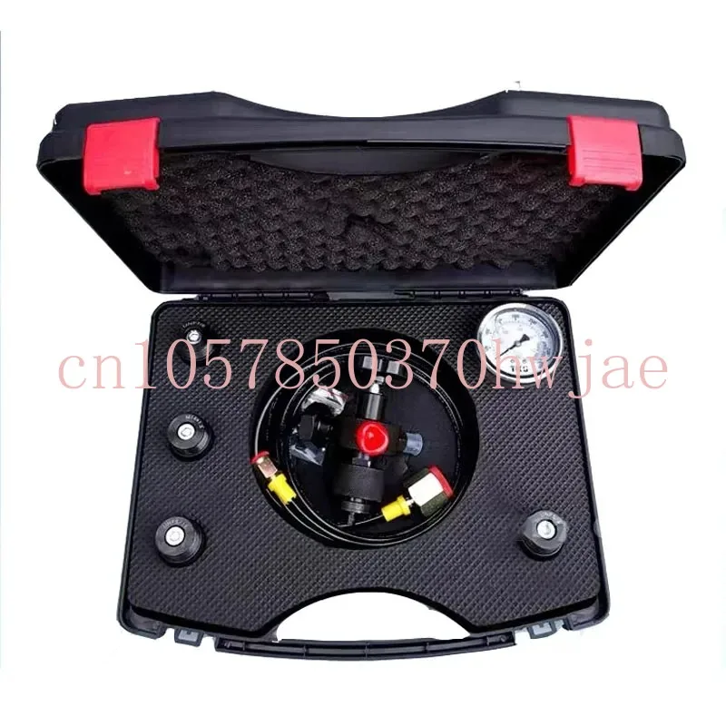 0-400Bar 6000Psi Pressure Gauge Test Kit Pressure Gauge Kit Hydraulic Accumulator Nitrogen Charging Valve Five Types of Adapters
0-400Bar 6000Psi Pressure Gauge Test Kit Pressure Gauge Kit Hydraulic Accumulator Nitrogen Charging Valve Five Types of Adapters