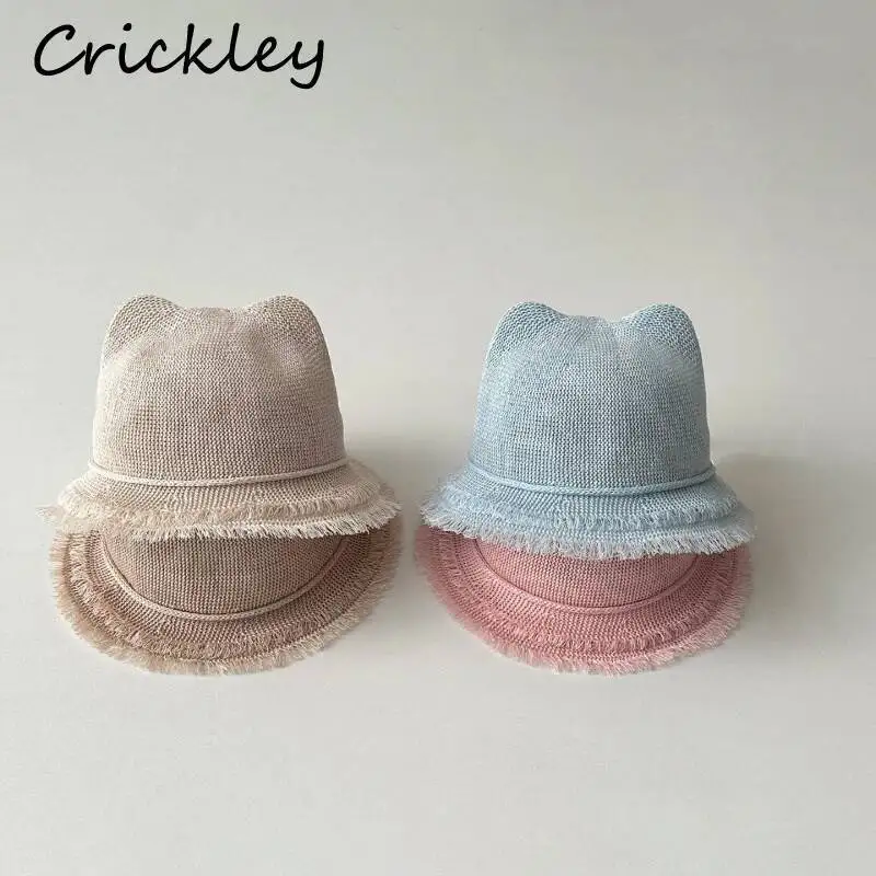 Summer Solid Straw Children Sun Hat Cute Ears Baby Boys Girls Beach Caps Woven Soft Travel Toddler Kids Hats
Summer Solid Straw Children Sun Hat Cute Ears Baby Boys Girls Beach Caps Woven Soft Travel Toddler Kids Hats