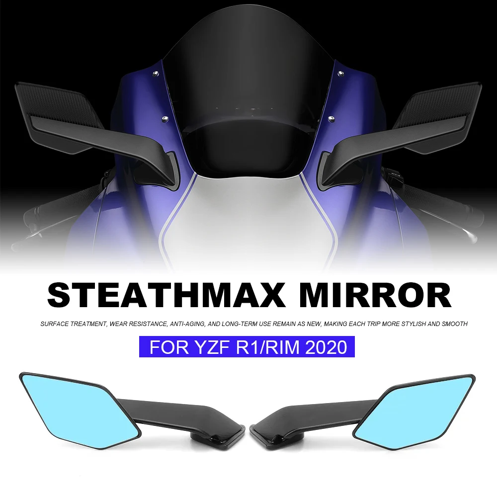 Motorcycle Accessories Mirrors Stealth Max Winglets Mirror To Rotate Adjustable Mirrors NEW For YAMAHA YZF R1 M R1M 2020-2025
Motorcycle Accessories Mirrors Stealth Max Winglets Mirror To Rotate Adjustable Mirrors NEW For YAMAHA YZF R1 M R1M 2020-2025