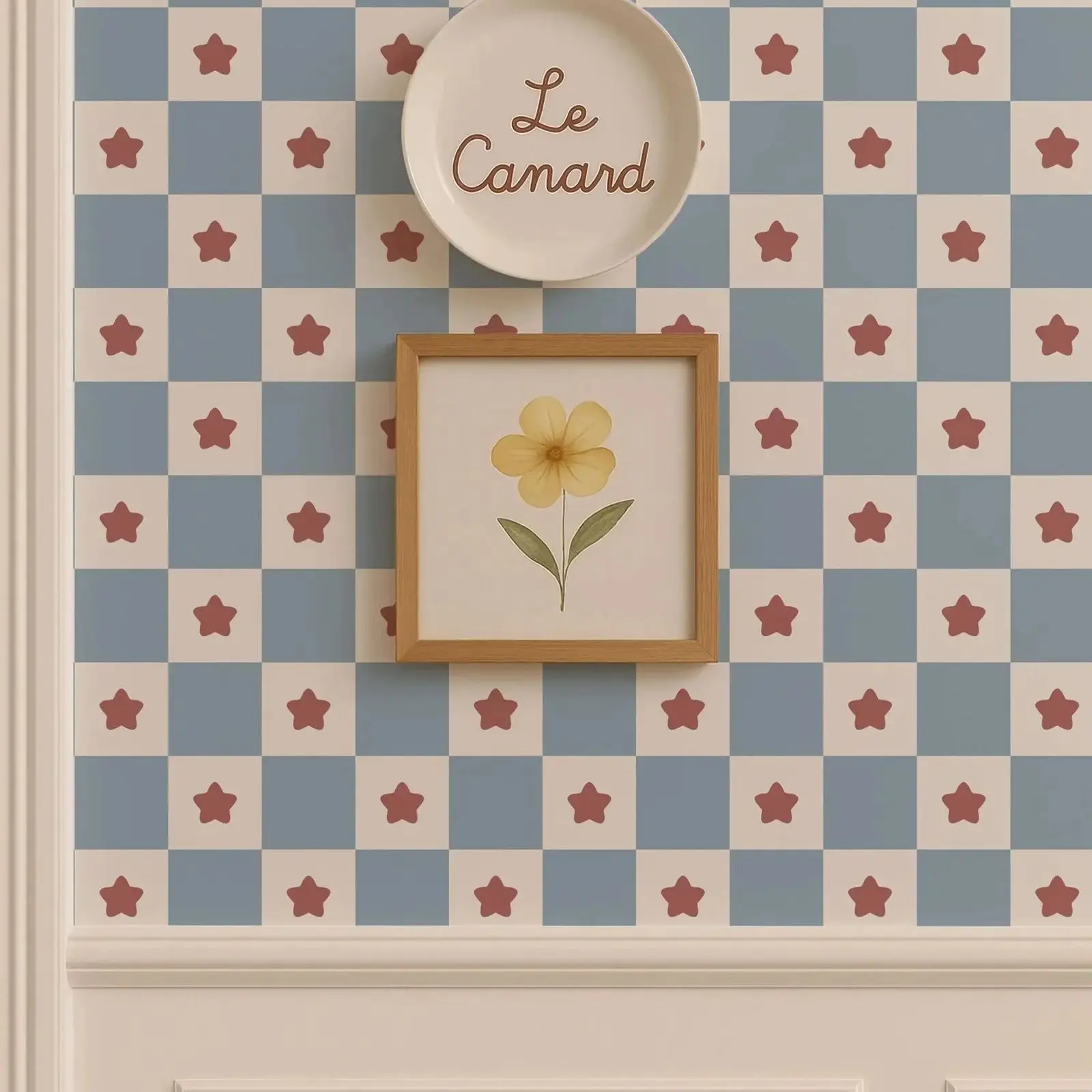 Обои в стиле ретро в синюю клетку, винтажные обои с детскими звездами для украшения дома, самоклеящиеся или традиционные нетканые обои
Обои в стиле ретро в синюю клетку, винтажные обои с детскими звездами для украшения дома, самоклеящиеся или традиционные нетканые обои