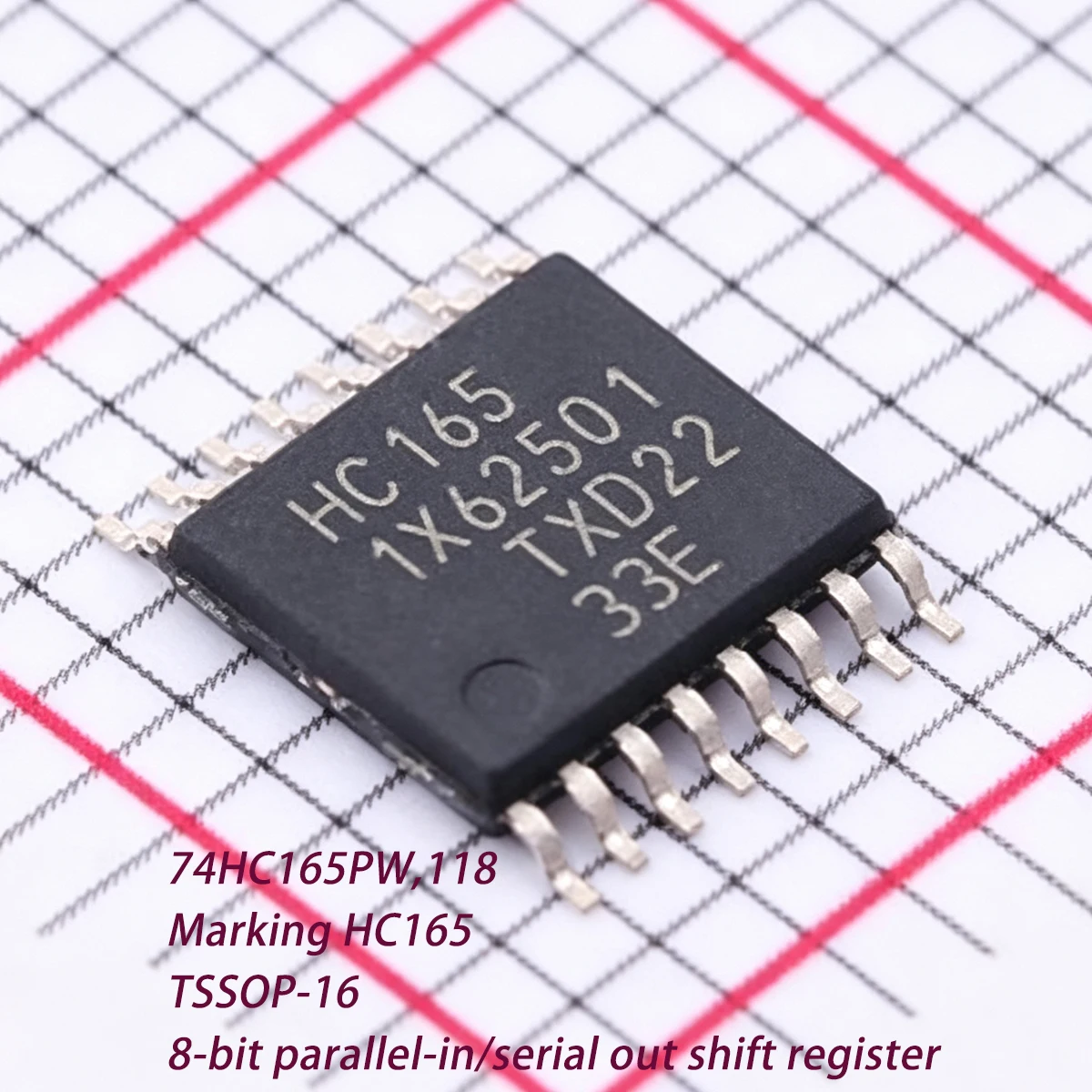 10PCS 74HC165PW,118 Marking HC165 TSSOP-16 61MHz 2V~6V 500mW 0.5W NEW Original 8-bit parallel-in/serial out shift register HC165
10PCS 74HC165PW,118 Marking HC165 TSSOP-16 61MHz 2V~6V 500mW 0.5W NEW Original 8-bit parallel-in/serial out shift register HC165