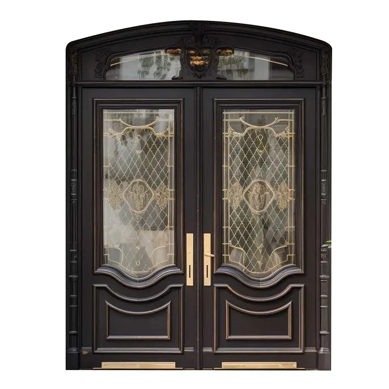 Paint solid wood door glass courtyard villa double door rural self-built house household anti-theft child and mother door
Paint solid wood door glass courtyard villa double door rural self-built house household anti-theft child and mother door