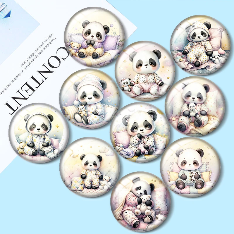 Baby Panda 12/18/20/25mm glass cabochon bracelet pendant rings for jewelry demo earrings back Making findings
Baby Panda 12/18/20/25mm glass cabochon bracelet pendant rings for jewelry demo earrings back Making findings