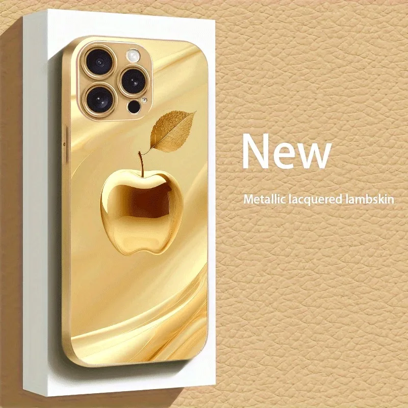 Luxurious Golden For Apple Patterned Electroplated Glass Phone Case For iPhone 17 16 15 14 13 12 11 Pro Max Plus 17Air 16E Cover
Luxurious Golden For Apple Patterned Electroplated Glass Phone Case For iPhone 17 16 15 14 13 12 11 Pro Max Plus 17Air 16E Cover