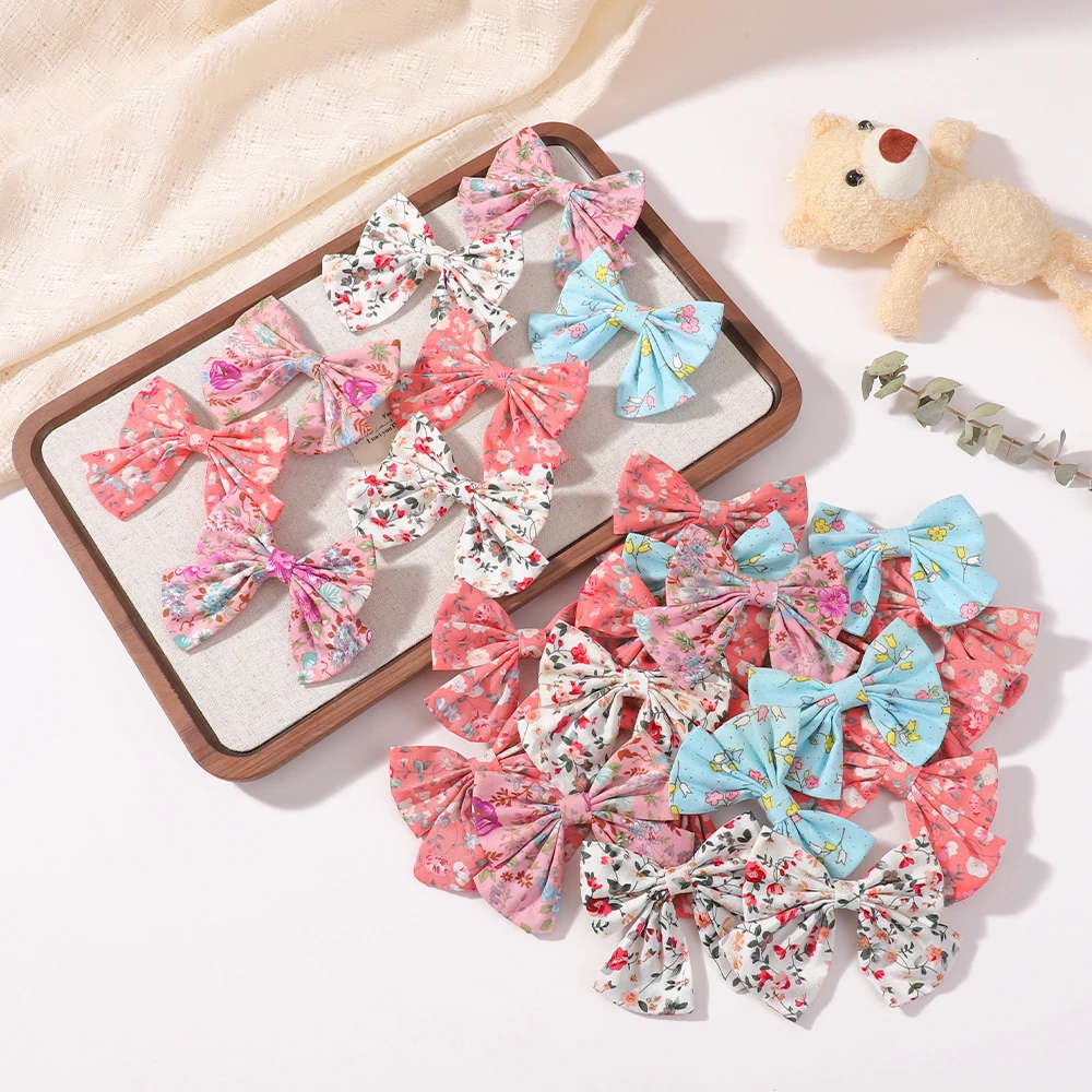 30pcs Random color Floral Cotton Hair Bows Clip for Girls Elegant Spring Butterfly Print Barrette Hair Accessories
30pcs Random color Floral Cotton Hair Bows Clip for Girls Elegant Spring Butterfly Print Barrette Hair Accessories