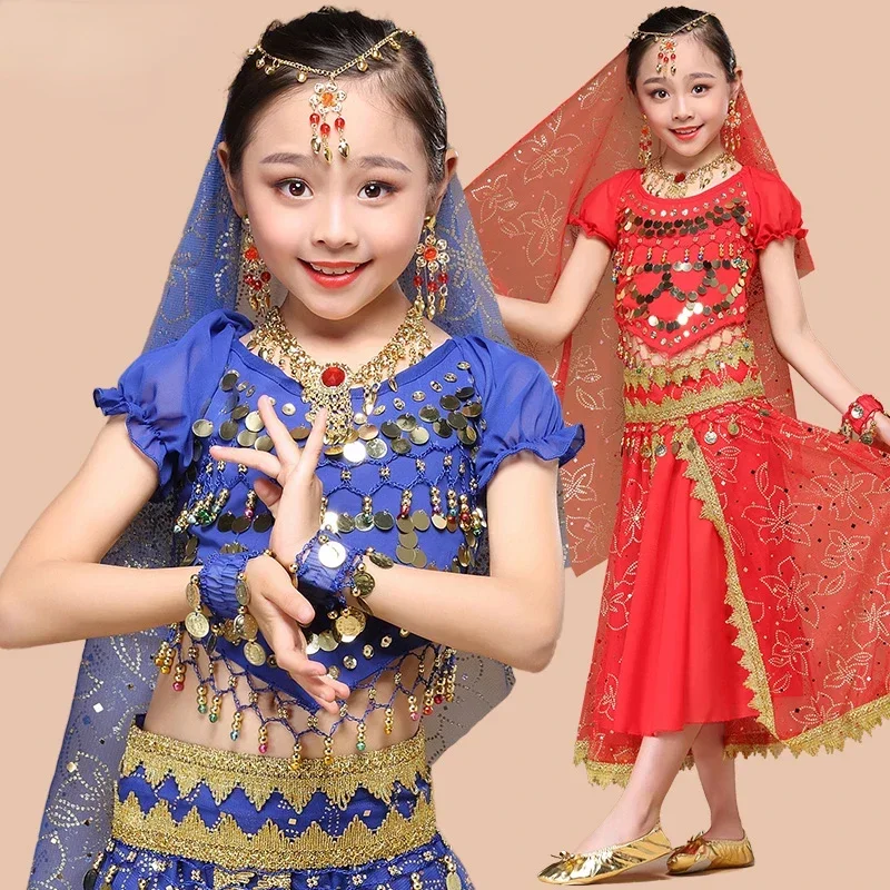 Bollywood Costume Set Kids India Dance Dress Belly Dance Clothes Performance Competition Indian Clothes Set Dance Wear
Bollywood Costume Set Kids India Dance Dress Belly Dance Clothes Performance Competition Indian Clothes Set Dance Wear