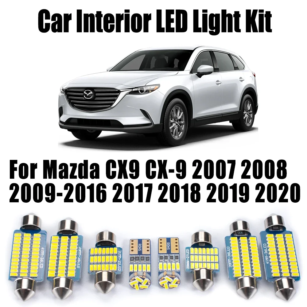 13Pcs For Mazda CX9 CX-9 2007- 2018 2019 2020 Canbus Trunk License Plate Bulbs No Error Car LED Interior Map Dome Light Kit
13Pcs For Mazda CX9 CX-9 2007- 2018 2019 2020 Canbus Trunk License Plate Bulbs No Error Car LED Interior Map Dome Light Kit