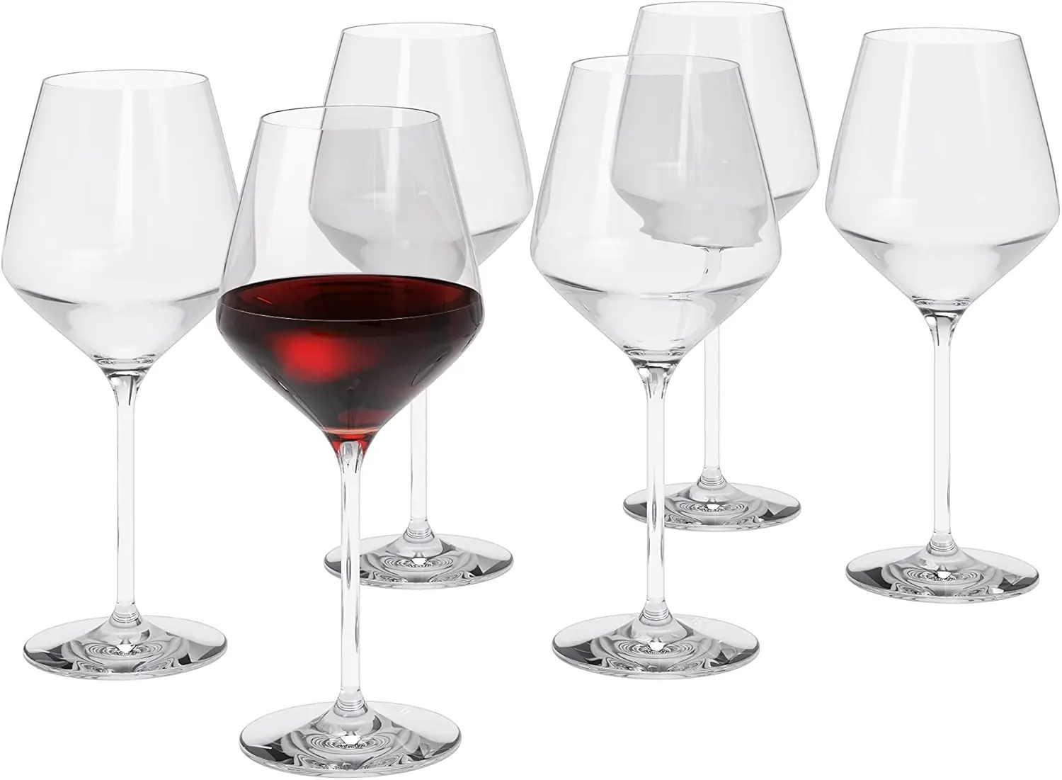 EVA-TRIO | Set of 6 Beautiful Legio Nova Red Wine Glasses | 15.2oz | Made of Lead-free crystal | Dishwasher-safe on a gl
EVA-TRIO | Set of 6 Beautiful Legio Nova Red Wine Glasses | 15.2oz | Made of Lead-free crystal | Dishwasher-safe on a gl