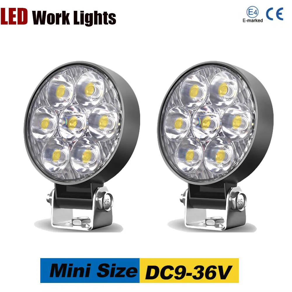 Mini 7LEDs 2.5 "Round Led Work Light Pole 21W Spotlight Jeep Truck 4X4OffRoad 9V-30V Driving Fog Lamp LED Motorcycle Headlight
Mini 7LEDs 2.5 "Round Led Work Light Pole 21W Spotlight Jeep Truck 4X4OffRoad 9V-30V Driving Fog Lamp LED Motorcycle Headlight