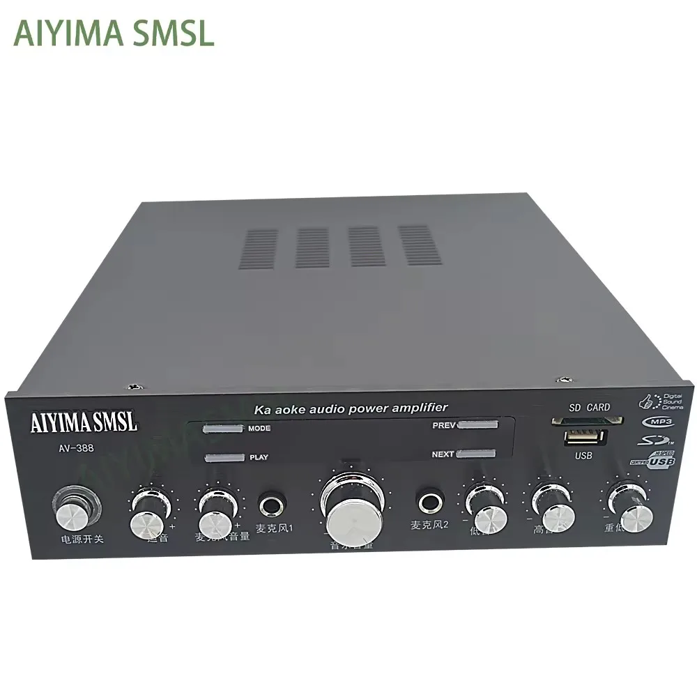 AIYIMAV SMSL remote control 5.1 USB SD Bluetooth power Amplifier 450W multi-function karaoke radio HIFI super bass Amplifier
AIYIMAV SMSL remote control 5.1 USB SD Bluetooth power Amplifier 450W multi-function karaoke radio HIFI super bass Amplifier