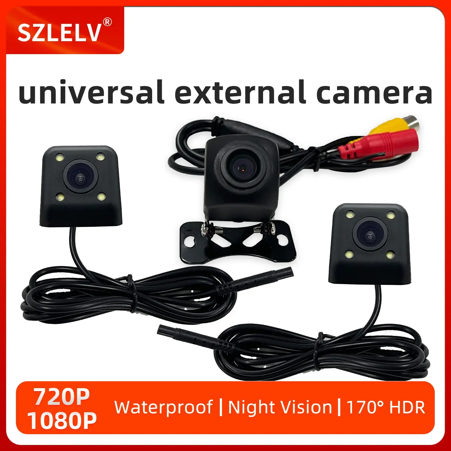 Камера заднего вида для автомобиля 1080P AHD 170° ° Ультраширокоугольный водонепроницаемый универсальный парковочный монитор с ночным видением
Камера заднего вида для автомобиля 1080P AHD 170° ° Ультраширокоугольный водонепроницаемый универсальный парковочный монитор с ночным видением