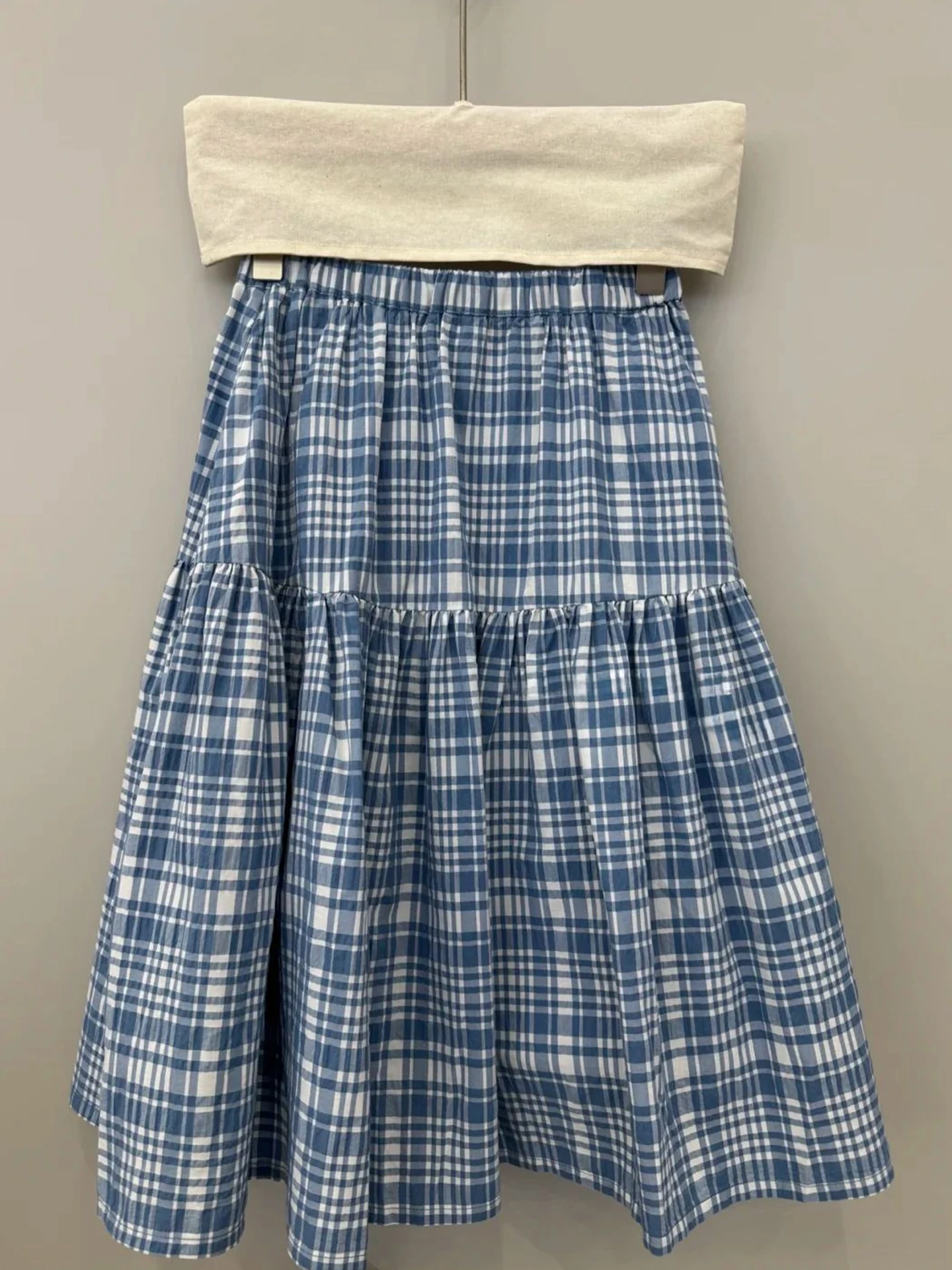 Girls Knee-Length Plaid Skirt Summer Fashionable Blue Gingham Half Skirt Children's Clothing Korean Style A-Line Skirt
Girls Knee-Length Plaid Skirt Summer Fashionable Blue Gingham Half Skirt Children's Clothing Korean Style A-Line Skirt