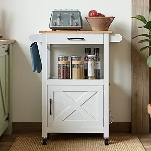 Rolling Kitchen Island Cart with Storage Cabinet & Microwave Stand, Small Coee Bar Cart on Wheels with Der, Towel Rack or Small
Rolling Kitchen Island Cart with Storage Cabinet & Microwave Stand, Small Coee Bar Cart on Wheels with Der, Towel Rack or Small