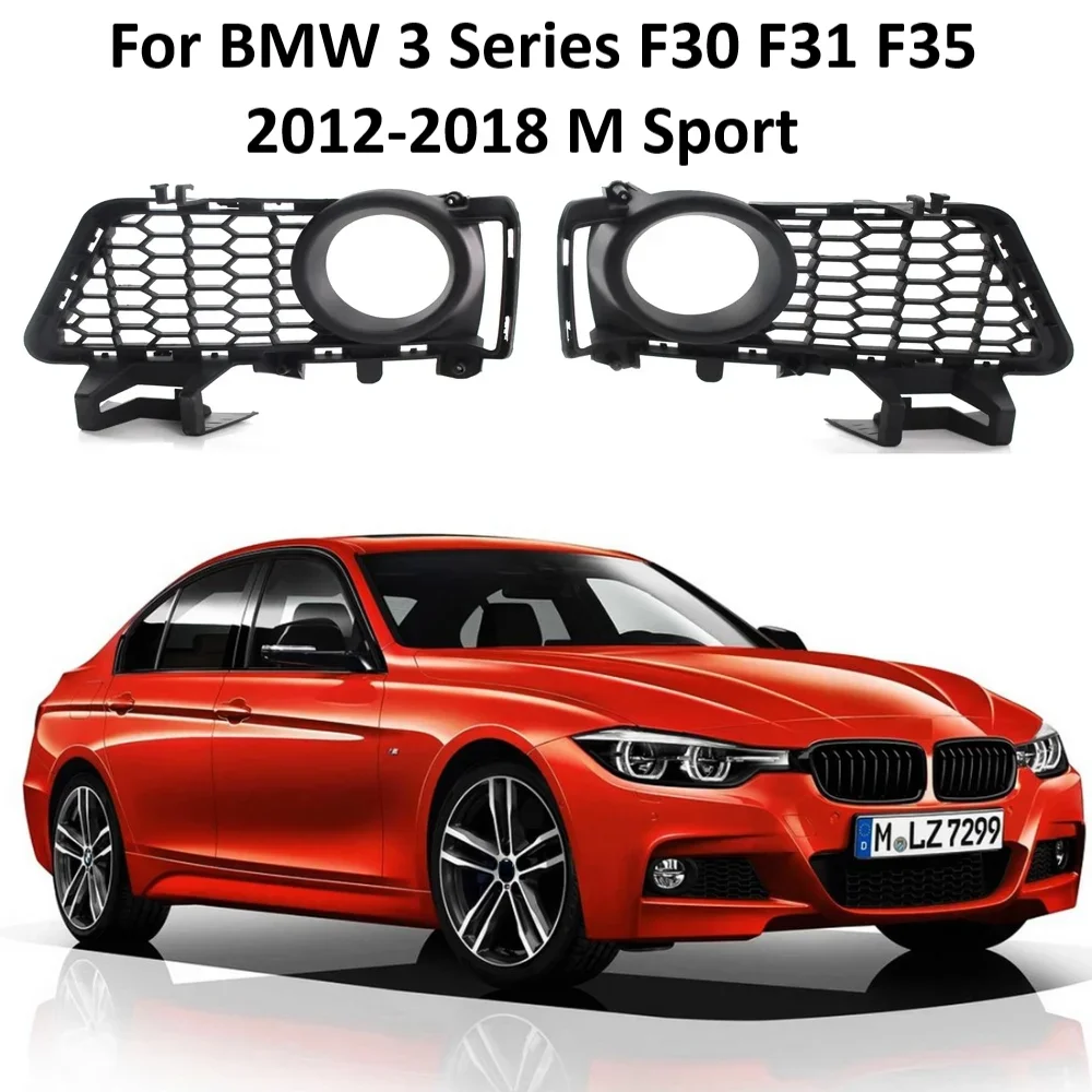 Car Left&Right Front Bumper Fog Light Grille Grill Mesh Set For BMW 3 Series F30 F31 F35 2012-2018 M Sport M-Package
Car Left&Right Front Bumper Fog Light Grille Grill Mesh Set For BMW 3 Series F30 F31 F35 2012-2018 M Sport M-Package