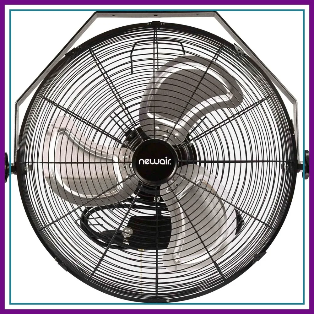 Wall-Mounted High Velocity Fan | 3,000 CFM Industrial Fan for Garage, Workshop & Commercial Use | 3 Speeds, Sealed Motor, ETL Listed
Wall-Mounted High Velocity Fan | 3,000 CFM Industrial Fan for Garage, Workshop & Commercial Use | 3 Speeds, Sealed Motor, ETL Listed