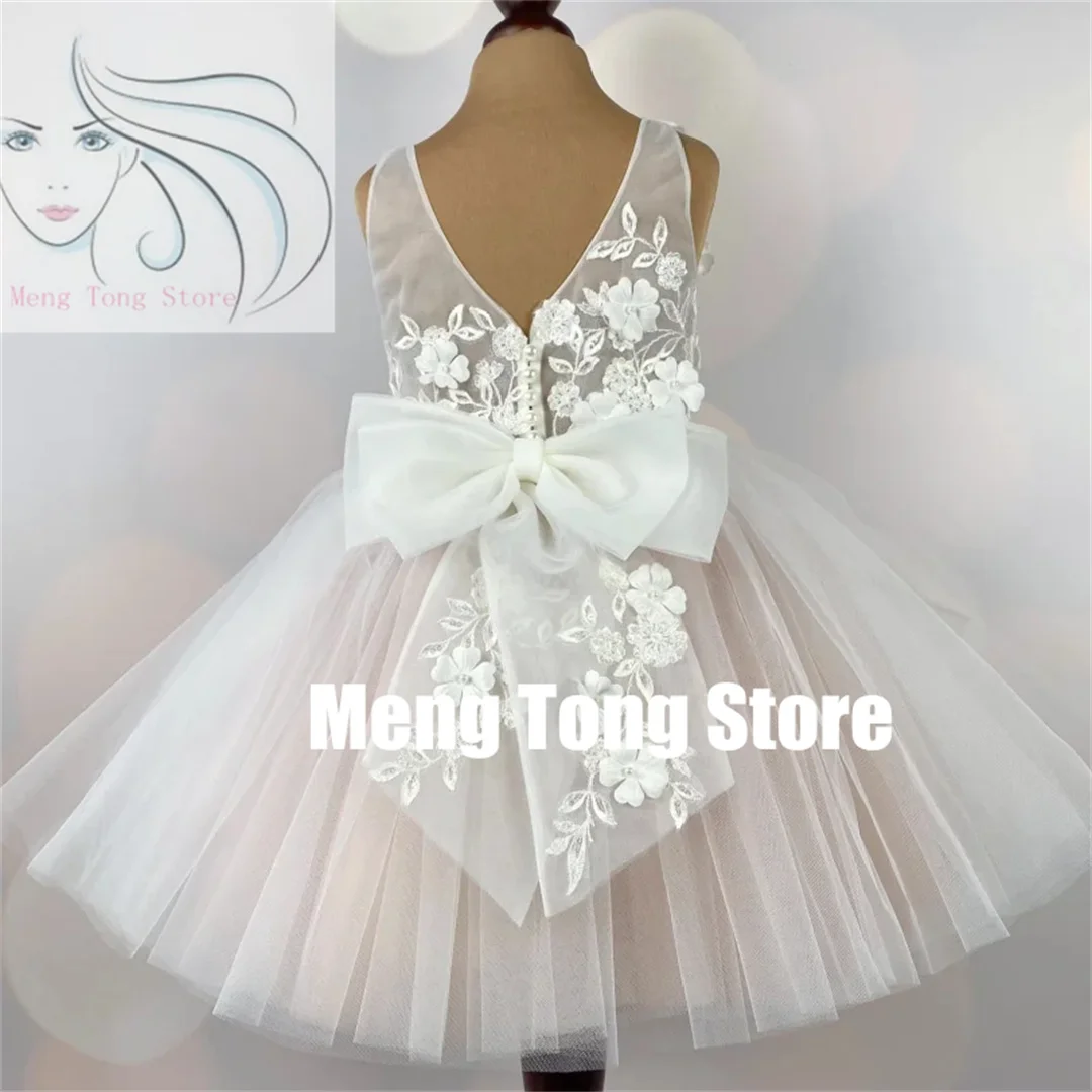 Customized Flower Girl Dress Tulle Sleeveless With Bow Knee Length For Wedding Birthday First Communion Dress
Customized Flower Girl Dress Tulle Sleeveless With Bow Knee Length For Wedding Birthday First Communion Dress