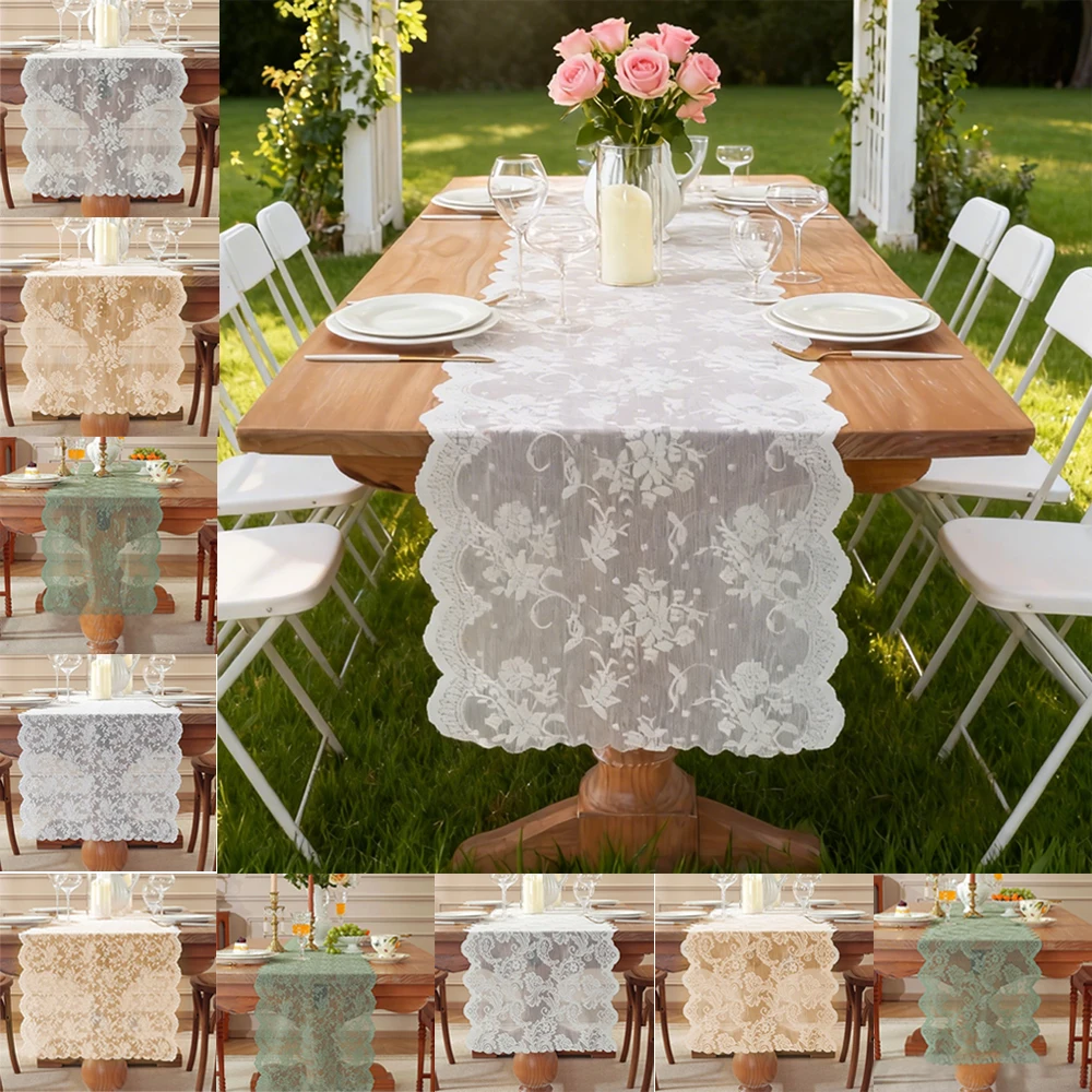 Exquisite Lace Table Runner with Floral Pattern Vintage Mesh Tablecloth for Wedding Dinner Party Home Decor 테이블러너 mantel de mesa
Exquisite Lace Table Runner with Floral Pattern Vintage Mesh Tablecloth for Wedding Dinner Party Home Decor 테이블러너 mantel de mesa