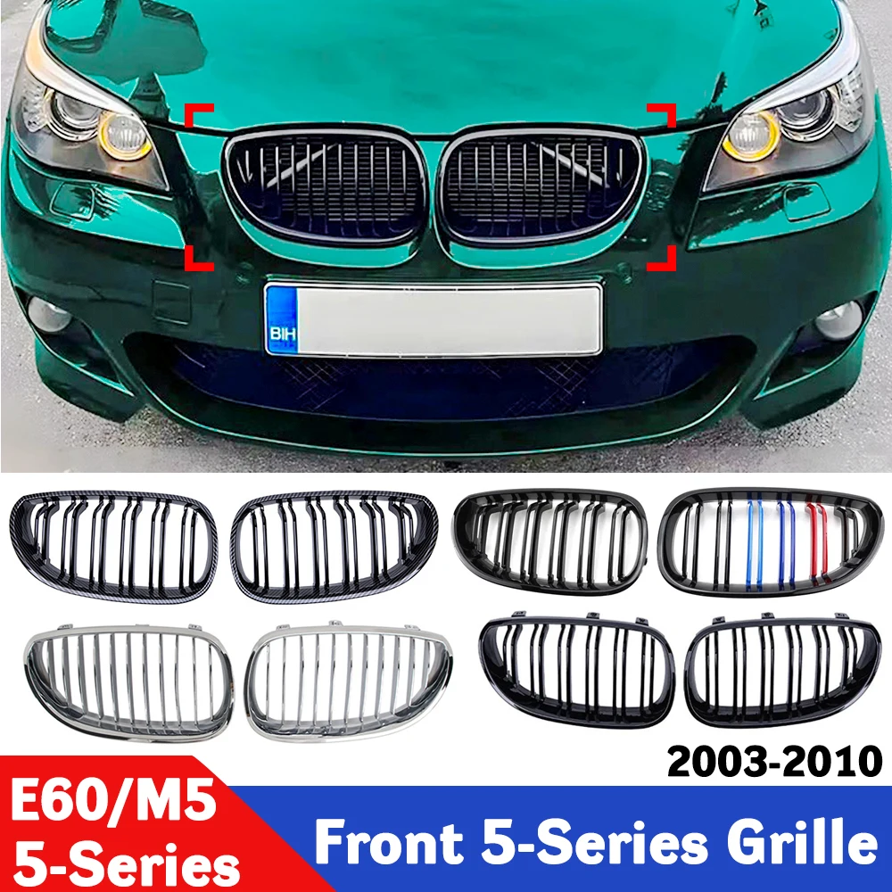 Gloss Black Front Bumper Grille Mesh Panel for BMW E60 E61 520i 525i 530i M5 2003-2010, Custom Fit Car Exterior Styling
Gloss Black Front Bumper Grille Mesh Panel for BMW E60 E61 520i 525i 530i M5 2003-2010, Custom Fit Car Exterior Styling