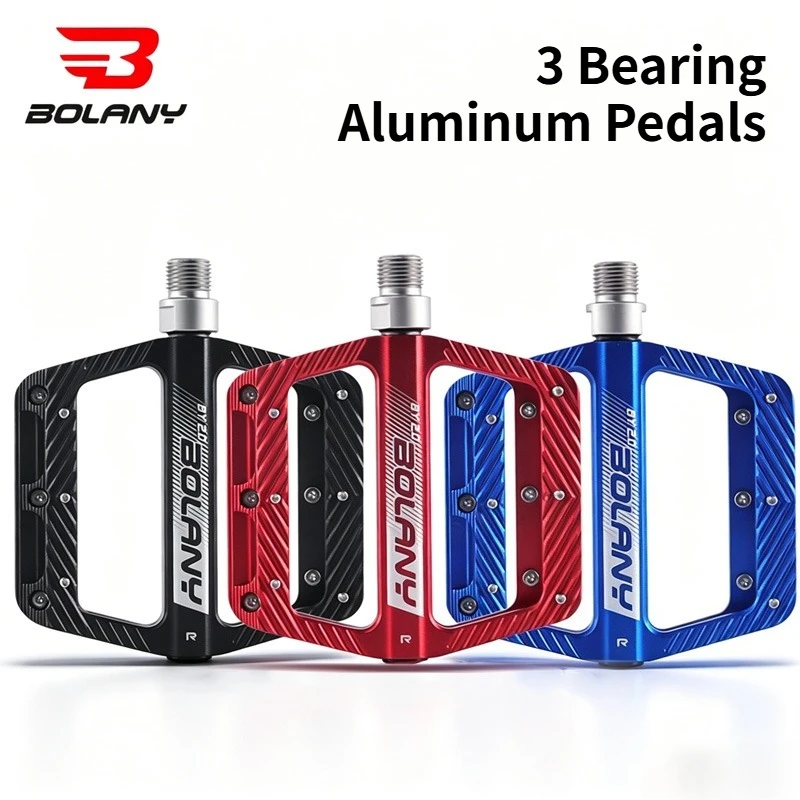 Bolany 3 bearing bicycle pedals aluminium Alloy Mountain Road bike anti-slip pedals with pedal pin Ultralight Hollow Flat pedals
Bolany 3 bearing bicycle pedals aluminium Alloy Mountain Road bike anti-slip pedals with pedal pin Ultralight Hollow Flat pedals