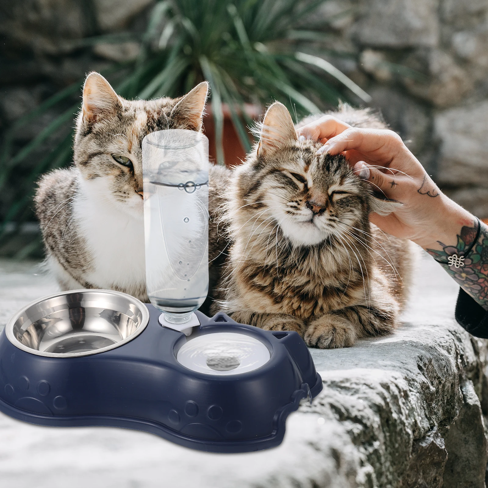Automatic Pet Feeder Waterer Detachable Dual Bottle Bowl for Dogs Cats Rabbits Bite Resistant Shatter Proof Safe
Automatic Pet Feeder Waterer Detachable Dual Bottle Bowl for Dogs Cats Rabbits Bite Resistant Shatter Proof Safe