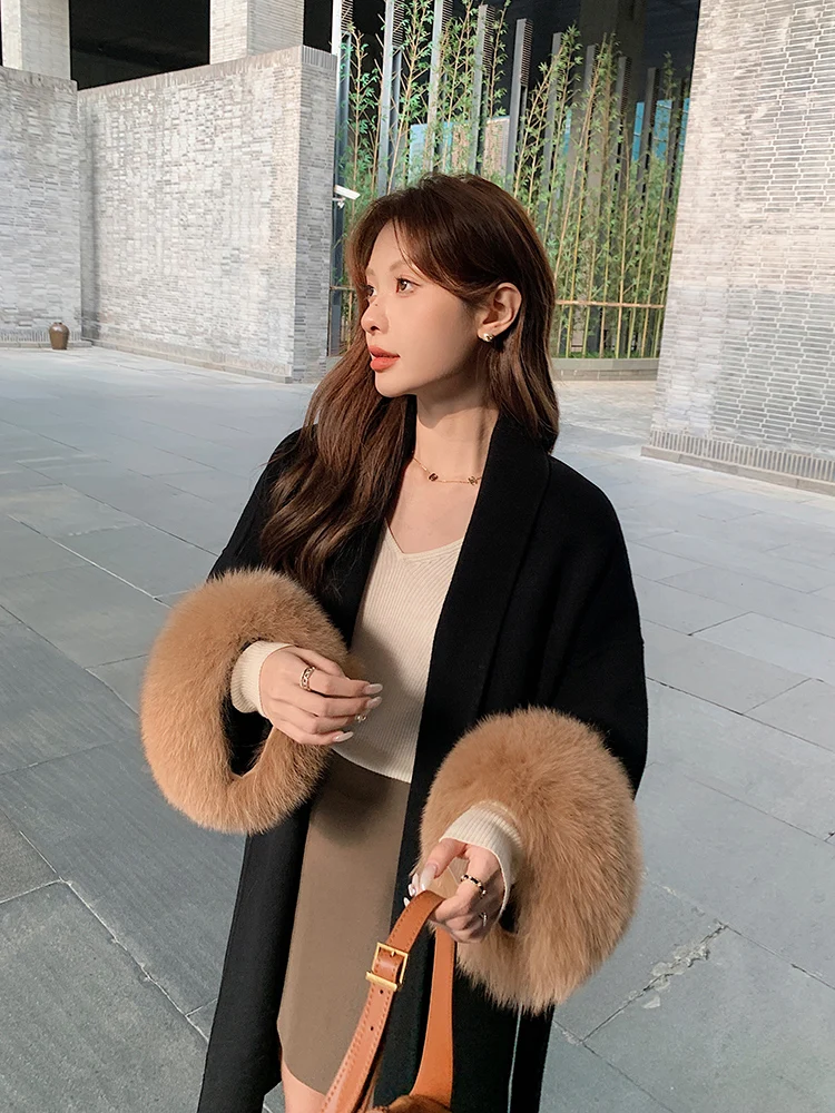 2025 New Double-Sided Camere Coat Women's Mid-Length Fur Trim Slimming Woolen Jaet Korean Sle Commute Faion
2025 New Double-Sided Camere Coat Women's Mid-Length Fur Trim Slimming Woolen Jaet Korean Sle Commute Faion